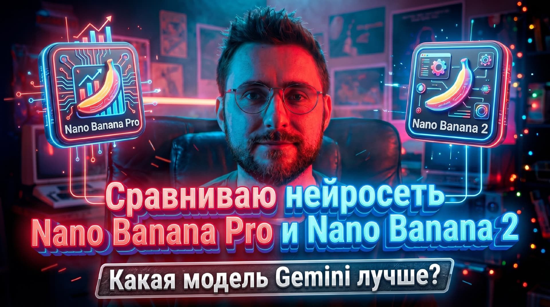 Я сравнил нейросети Nano Banana 2 и Pro