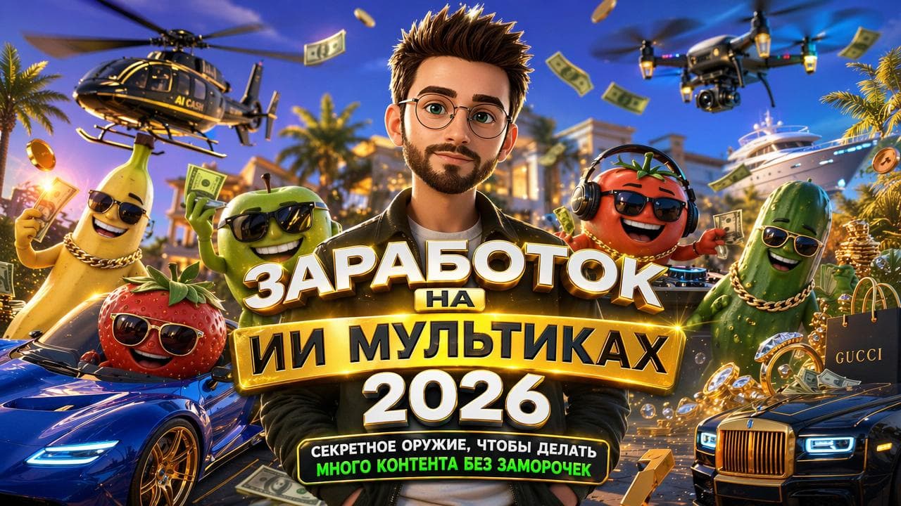 Инструкция, как зарабатывать на ИИ мультиках в 2026 году