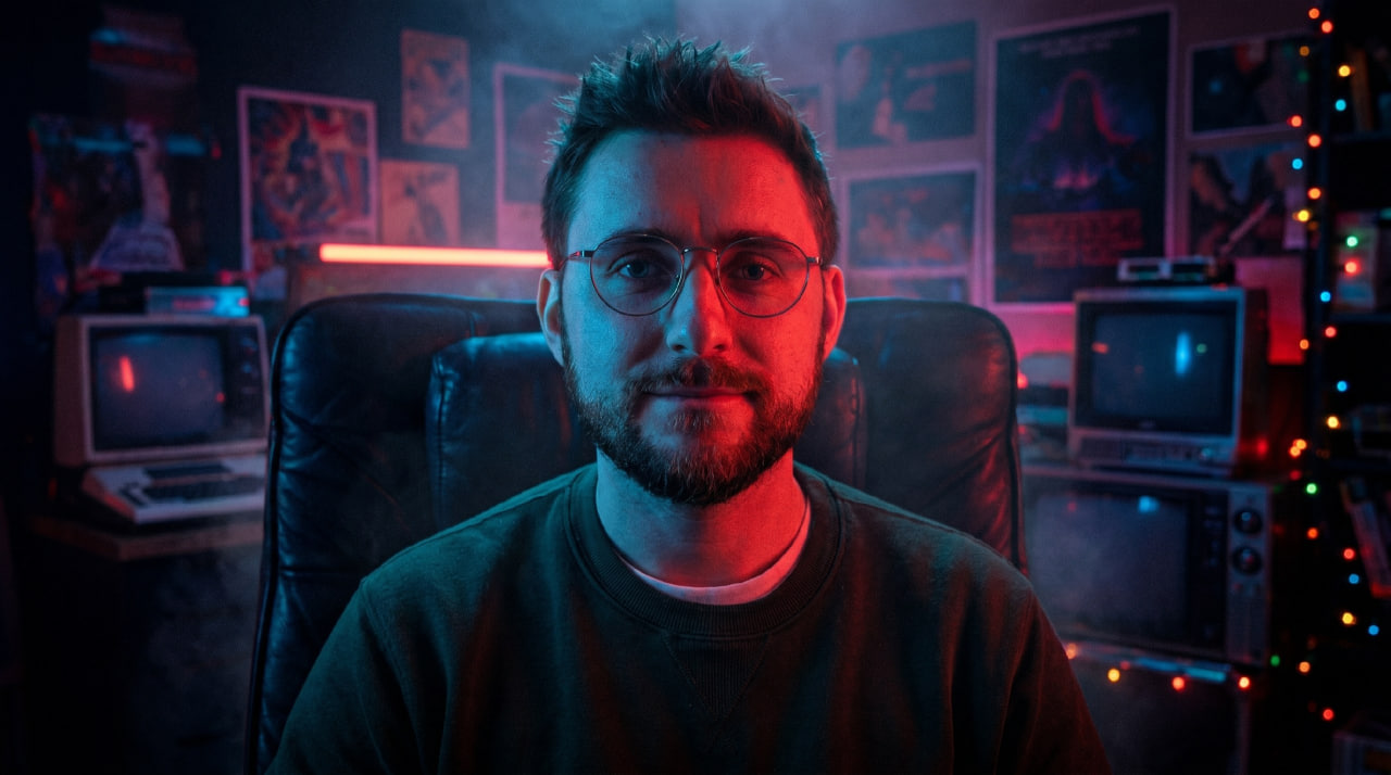 Результат генерации ИИ фотографии в стиле "Очень странные дела" через нейросеть Nano Banana Pro