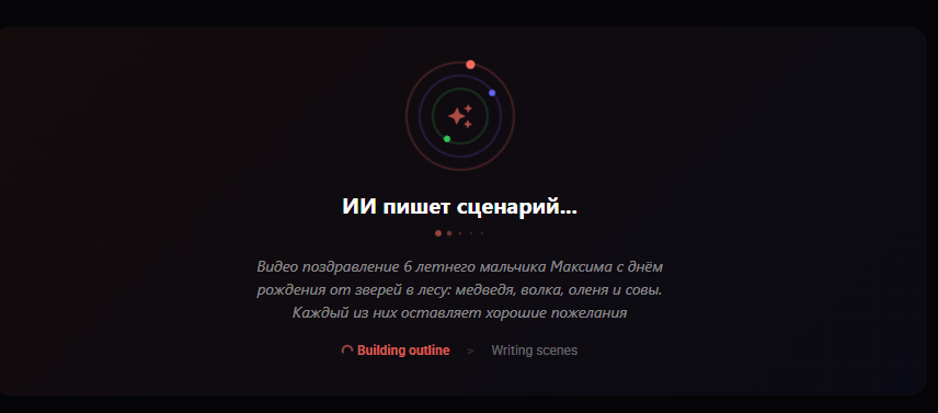 Видео-поздравление и открытки через нейросети